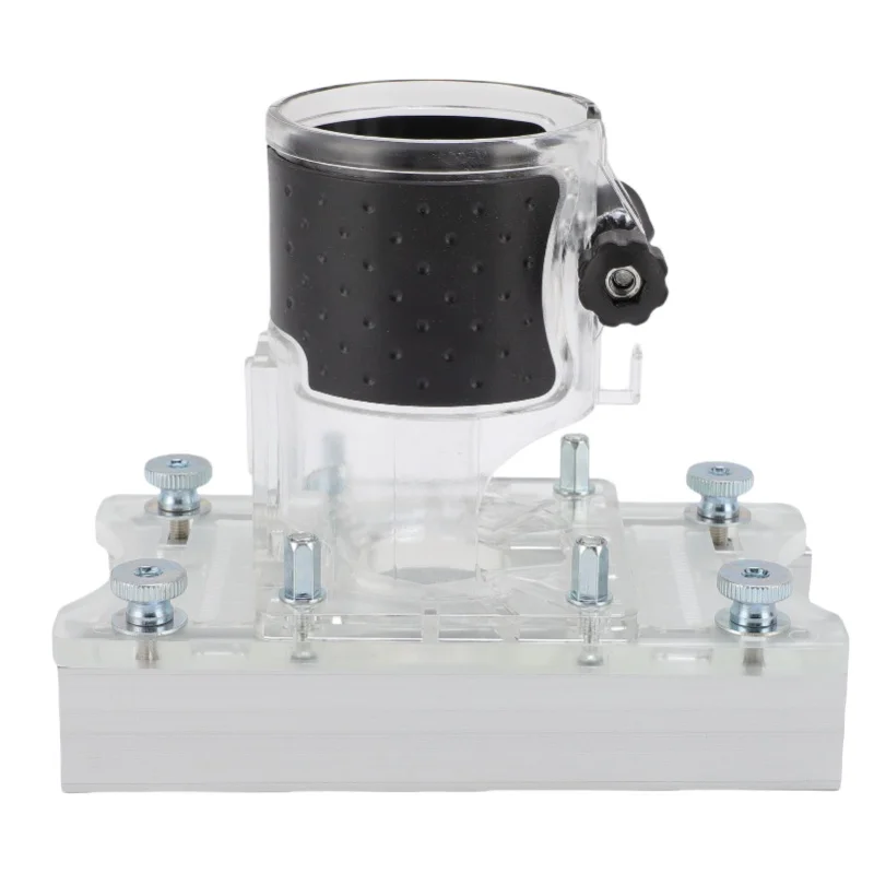 Woodworking Router Base Transparent 65mm ID Router Slotting Bracket For Woodworking Projects