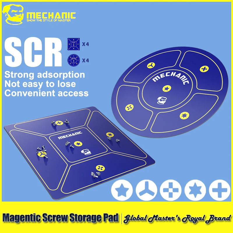 

【MECHANIC】 SCR 8 шт. магнитный коврик для хранения винтов, аксессуары для мобильных телефонов, винтовой блокнот для памяти, инструмент для ремонта классификации