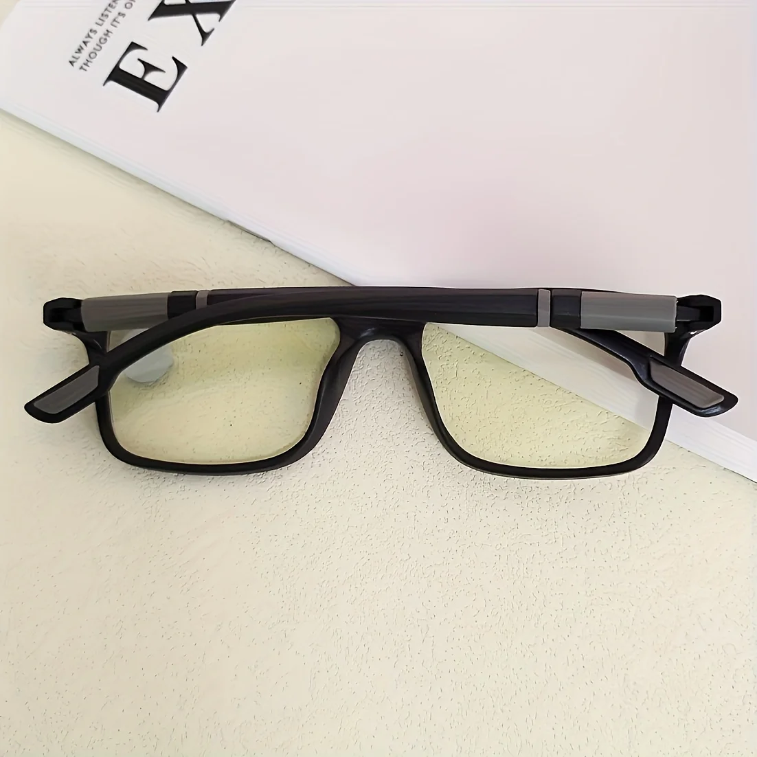 Lesebrille mit quadratischem Rahmen, blaues Licht blockierende Brille, bequeme Federscharniere, Unisex-Design, perfekt für Computerbenutzer – Detail 5