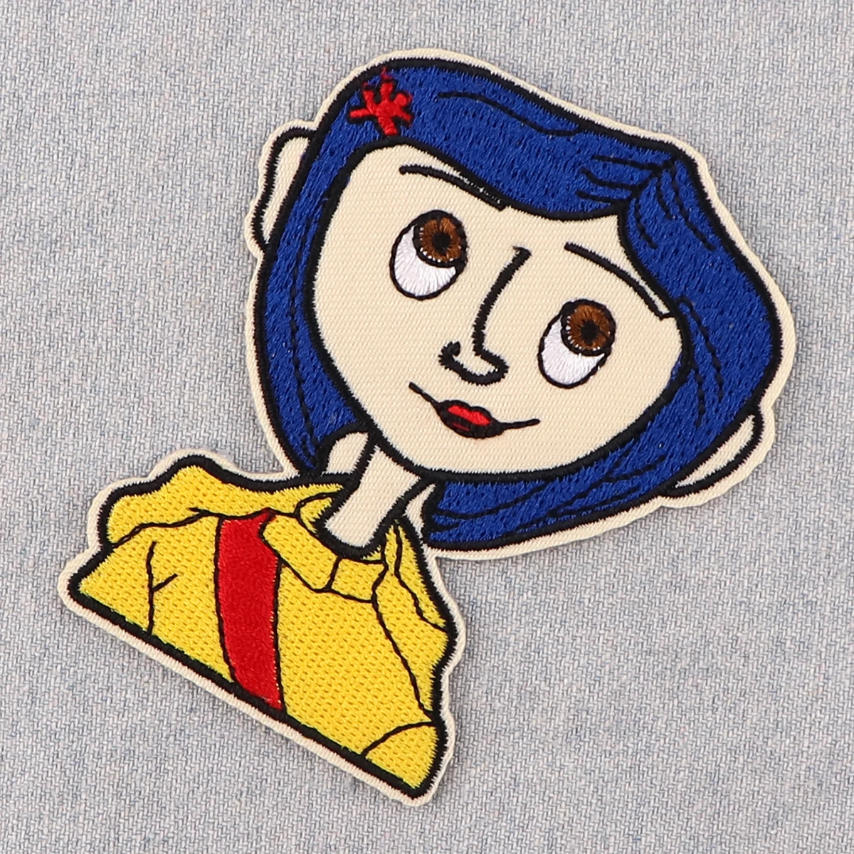 AD2797 Horror Movie Coraline Embroidered Patches for Clothing Patches DIY Iron on Patches Halloween Patch Sew Applique Sticker