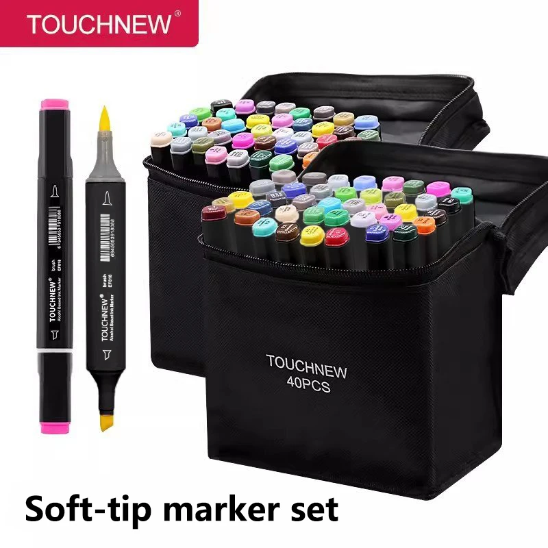 

40-168 Color Markers Set Dual Tip Art Markers Alcohol Markers Set for Kids Adult Drawing Sketching Card Making