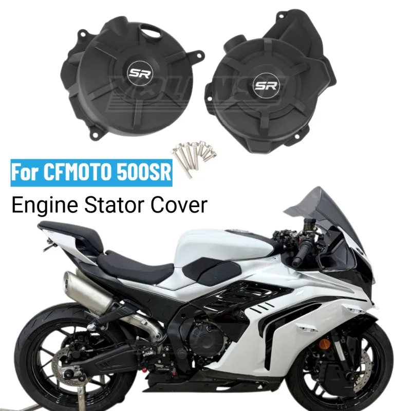 For CFMOTO 500SR 500 SR 2026 Motorcycle Engine Stator Cover Left & Right Engine Protective Shells Engine Protectors Case Guard