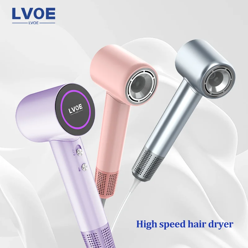 1600W High Speed Hair Dryer Smart Leafless Home Hairdryers Fast Drying High Power Low Noise Negative Ionic Hair Shop Blow Dryer