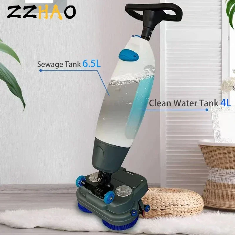 Cordless Automatic Floor Scrubber Battery Powerful Wet and Dry Cleaning Cleaner Mop Household Industry Sweeper Cleaner