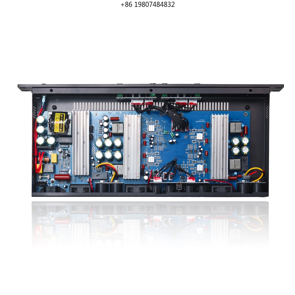 Metal Shell for Speaker Audio Sound Equipment Professional Audio Power Amplifier 4 Channel Power Amplifier 4*350Watts