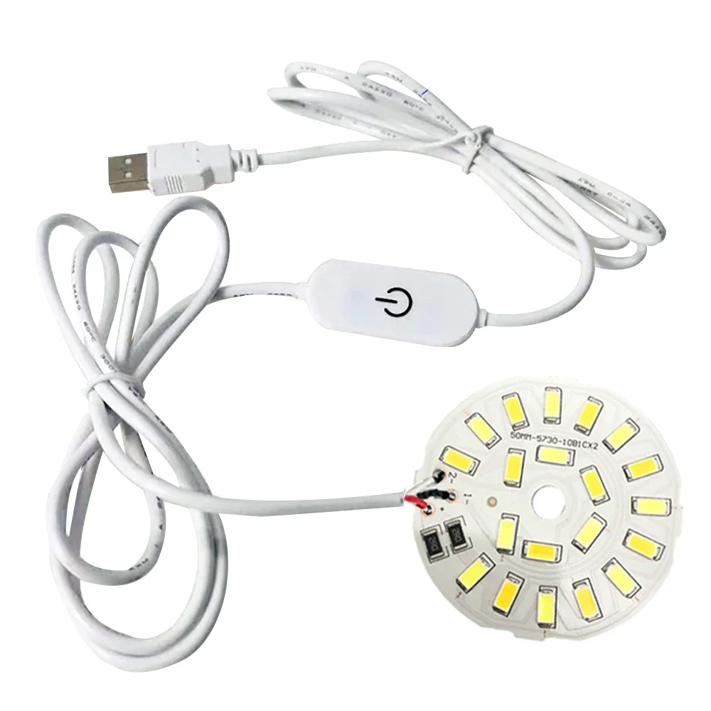 1.5m Line Length DC 5V USB LED Lights 3 Colors 3W 5W Desk Book Lamp with Touch Switch Dimmable Bedroom Reading USB Night Light