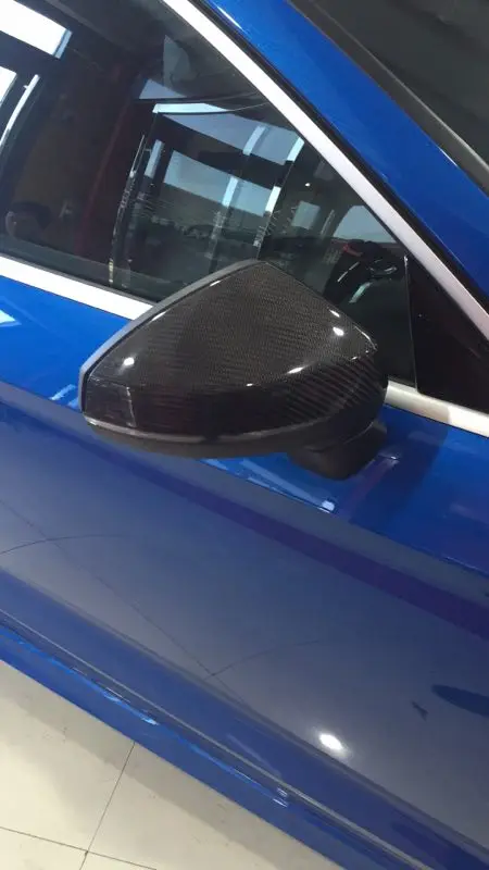 A3 Carbon fiber  Replacement side mirror cover OEM style For Audi A3 8V S3 2014+ with Lane Assist Mirror cover