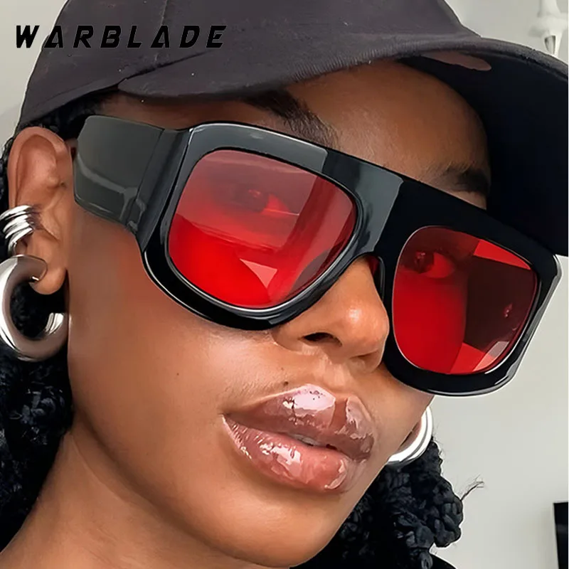 

New Luxury Oversized Square Women's Sunglasses Brand Designer Men Punk Sunglass Outdoor Sports Driving Shades UV400 Gafas De Sol