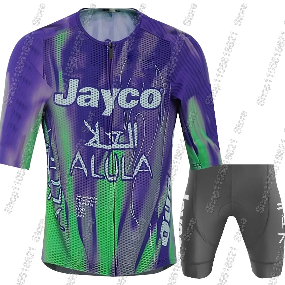 Jayco Alula 2026 Team Cycling Jersey Set Mens France Tour Australia Clothing Road Bike Shirts Suit Bicycle Bib Shorts MTB Wear