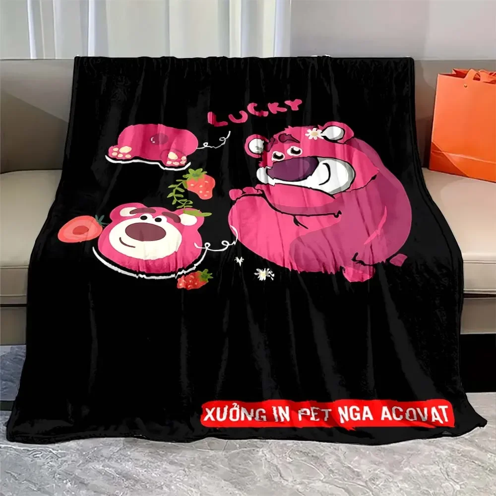 17 Styles Toy Story Lotso Bear Flannel Blanket Fluffy Fleece Throw Camping Blanket for Children Sofa Throw Thin Blanket Fashion