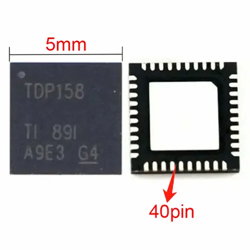 Imagen 2 del producto 1-5 uds TDP158 75DP159 HDMI IC Retimer para XBOX ONE X ONE S QFN-40 5mm * 5mm consola IC Chipset SN75DP159 TDP158RSBR WQFN40