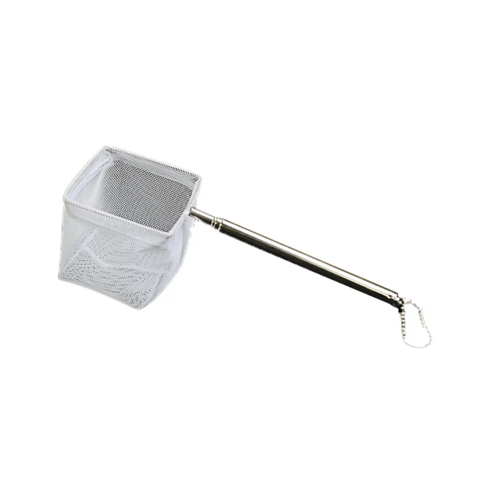 New Stainless Steel Fishing Landing Net Resistant Retractable Fishing Net Rustproof Corrosion Aquarium Accessories Fish Shrimp