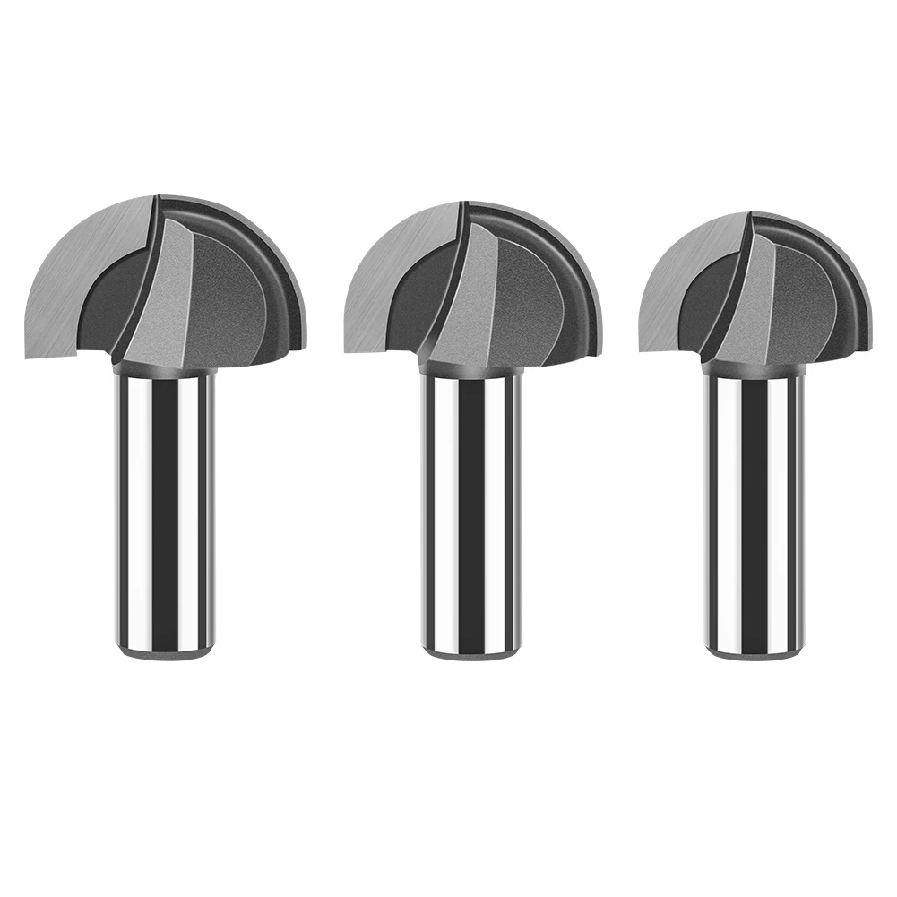 Imagem -06 - Dupla Flauta Redonda Nariz Ferramenta de Madeira Core Box Router Bit Grupo Carboneto Sólido 12 mm em 2in Haste