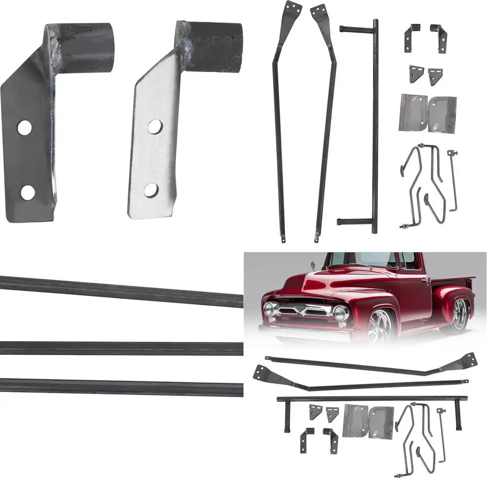 

Hood Tilt Flip Kit Compatible with 1953-1956 Ford F-100 Truck Stainless Combo Conversion Kit
