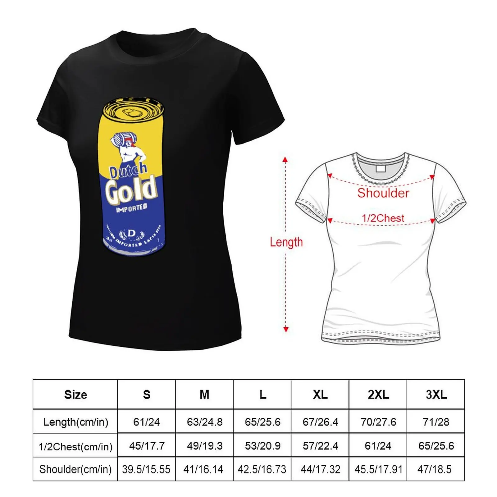 Dutch Gold T-Shirt Female clothing tees Aesthetic clothing cute clothes ariat shirts for Women