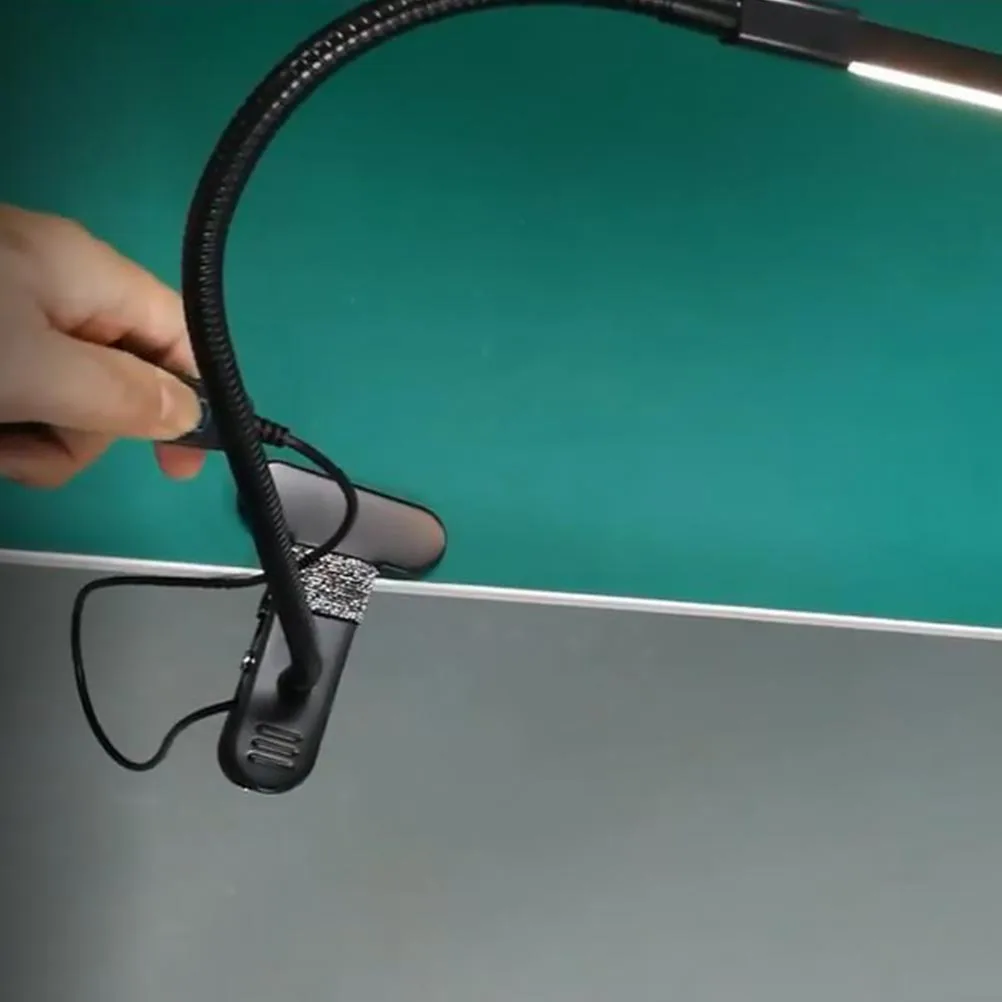 

1pc Usb Clip Lamp Adjustable Led Reading Light For Bedside Book Desktop Eye Protection Lamp Portable Bright Light Flexible