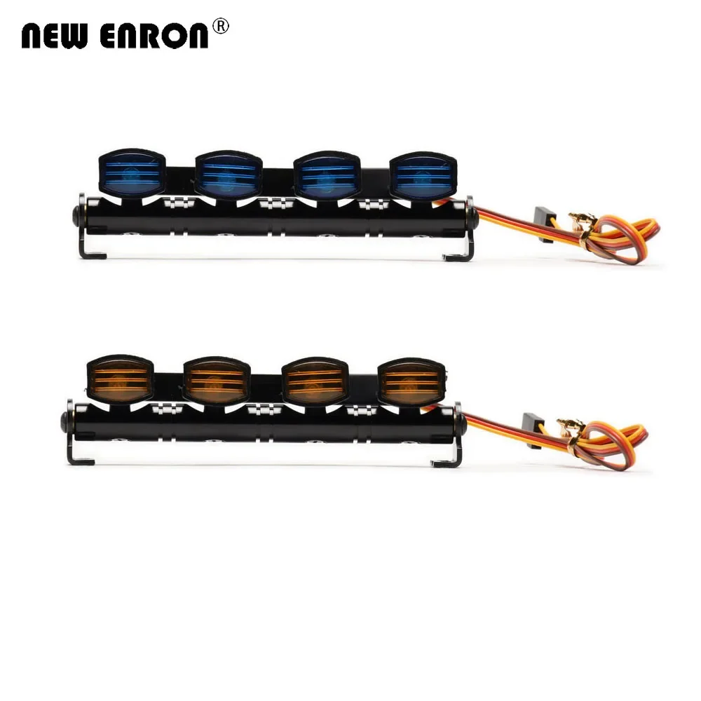 Metalowa lampa dachowa LED 5 światła 4.8-6V 102mm * 18mm Bar do samochodu RC 1/10 Traxxas Axial SCX10 90046 MST Tamiya TRX4 MST