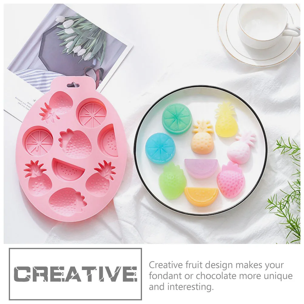 

2Pcs Creative Fruit Silicone Mold Cake Tools for Chocolate DIY Candy Dessert Baking Cake Mold Chocolate Mould Dessert DIY Mould