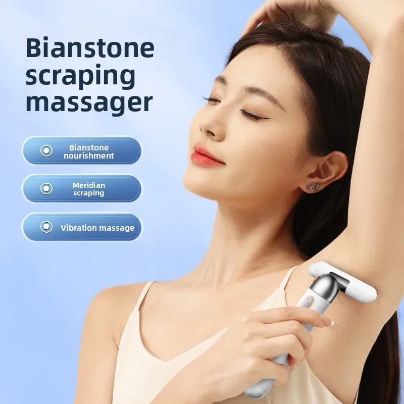 Facial Special Bian Stone Gua Sha Device Skin Lifting Tightening Lymphatic Drainage Massager Tool