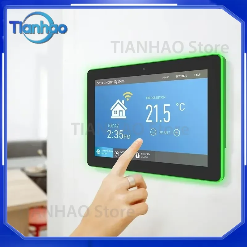 10.1 Inch Wall Mounted Android Linux Tablet for POE NFC RFID WiFi Zigbee Tuya Smart Home Automation Touch Screen Control