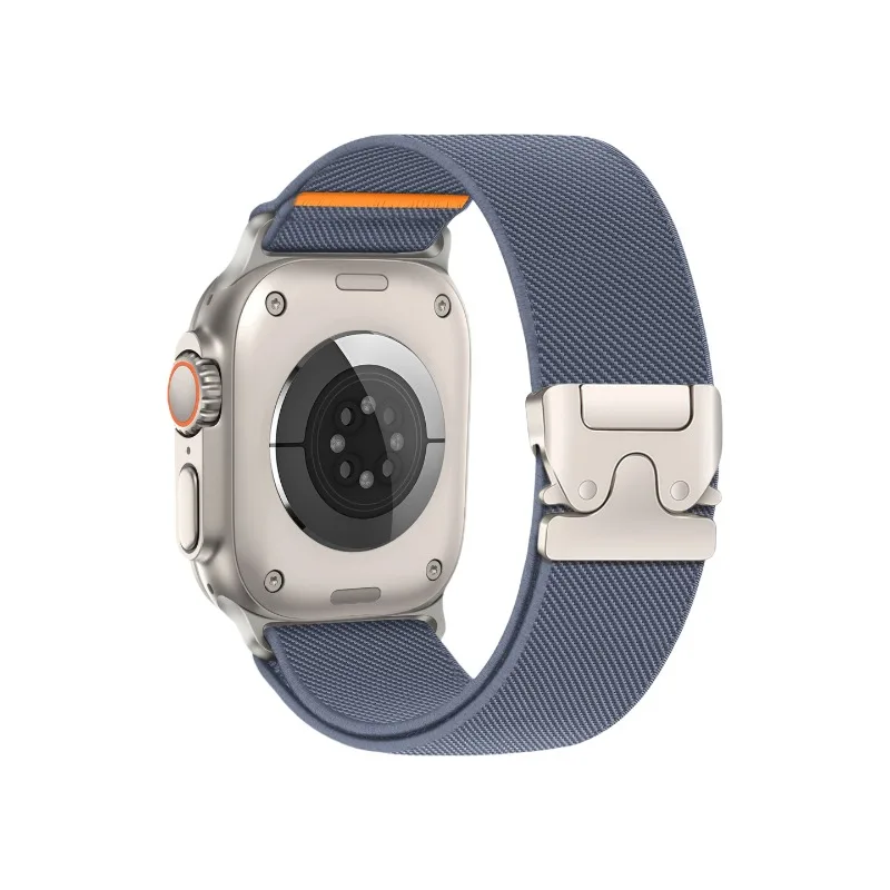 This New Popular Color Elastic Band Is Suitable for The Entire Series of Applewatch Watches with Parachute Clasp Fashion Designs