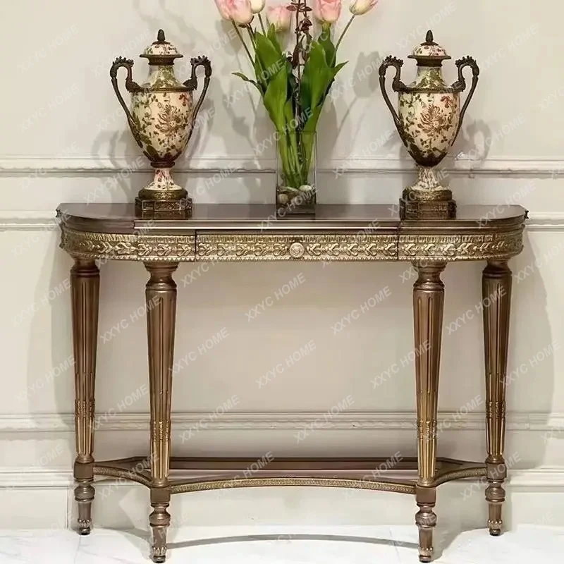 XX retro solid wood porch country, wall decorative cabinet/partition side table