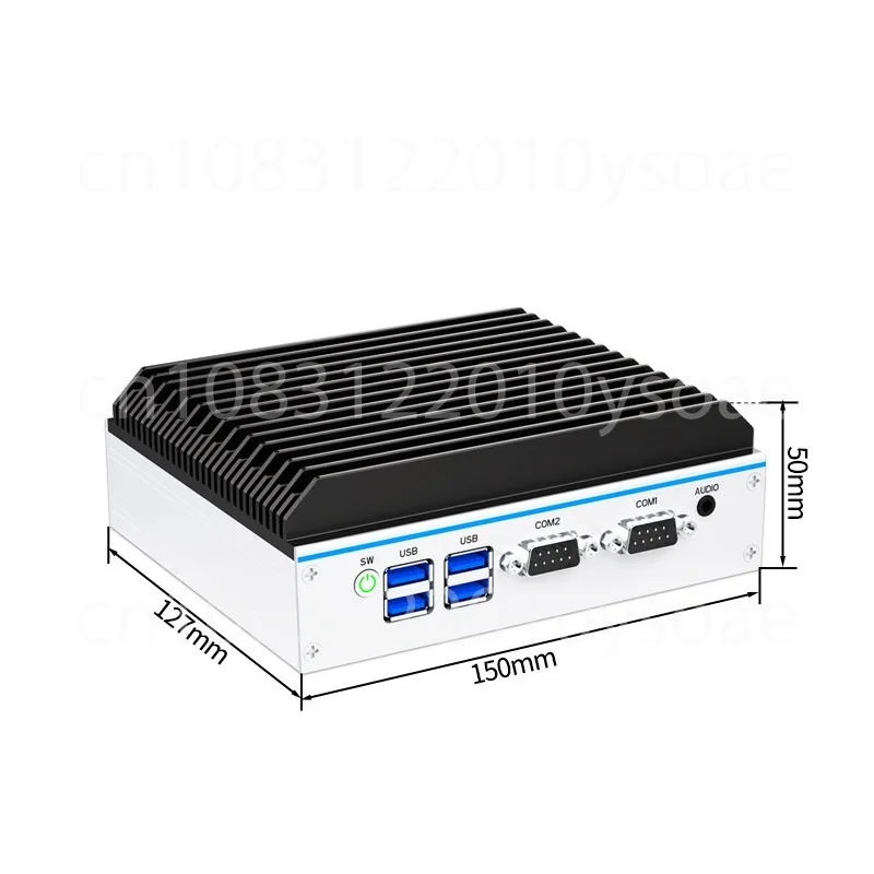 Dual network interface, dual serial port, N150/N100 quad-core i5, fanless embedded system