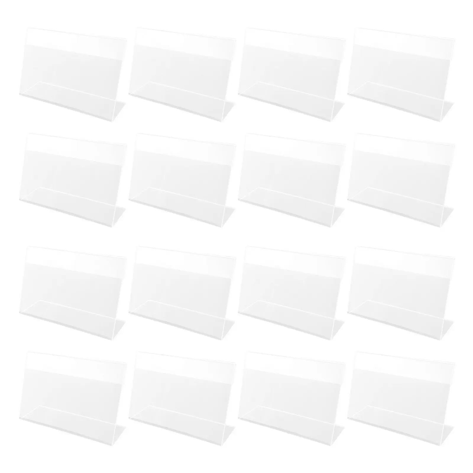 

30 шт. премиум-класса прозрачные пластиковые ценники, держатели для этикеток из акрила 6x4 см для демонстрации товаров в супермаркетах и розничной торговле