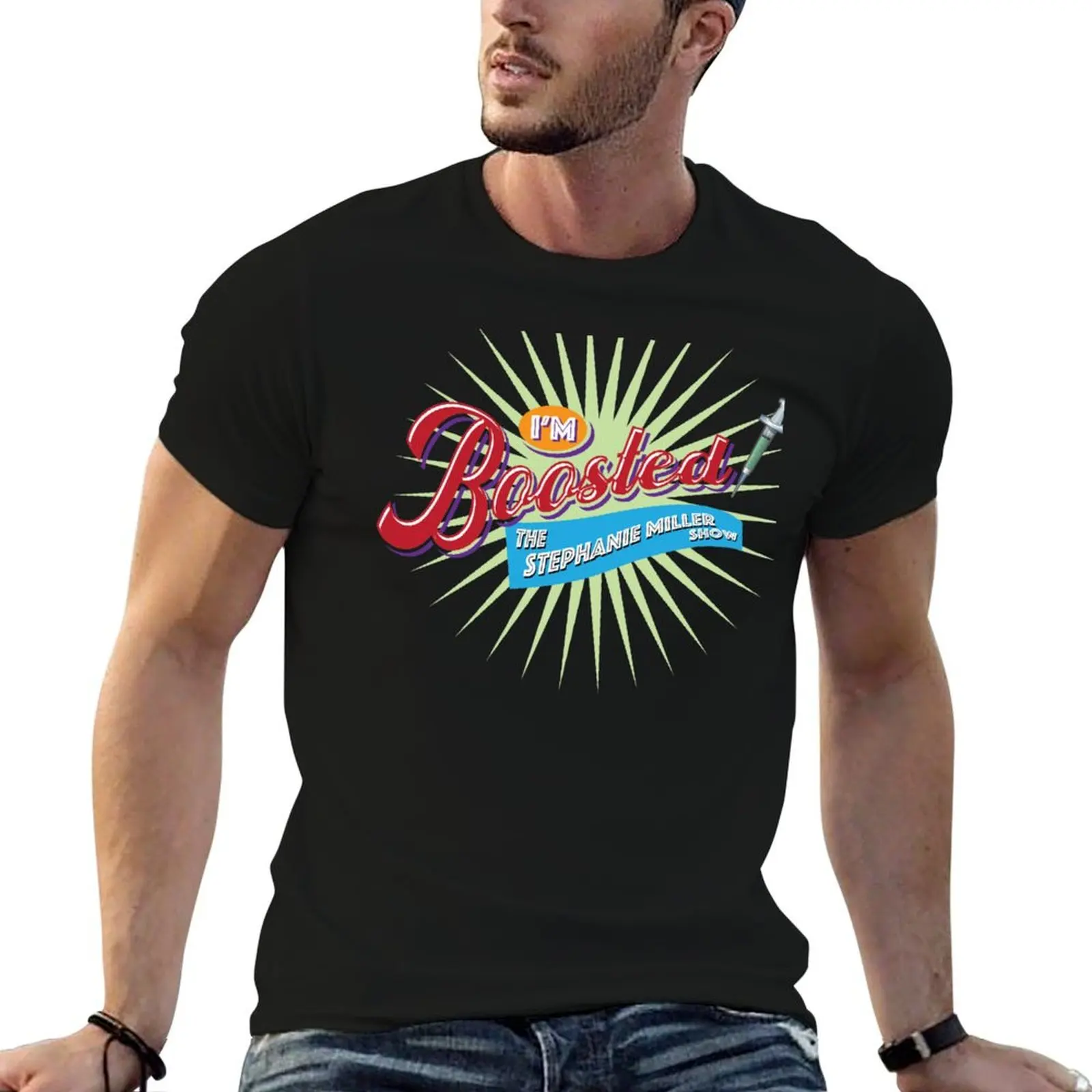 I'm Boosted - The Stephanie Miller Show T-Shirt Plus Size Street Style Tee