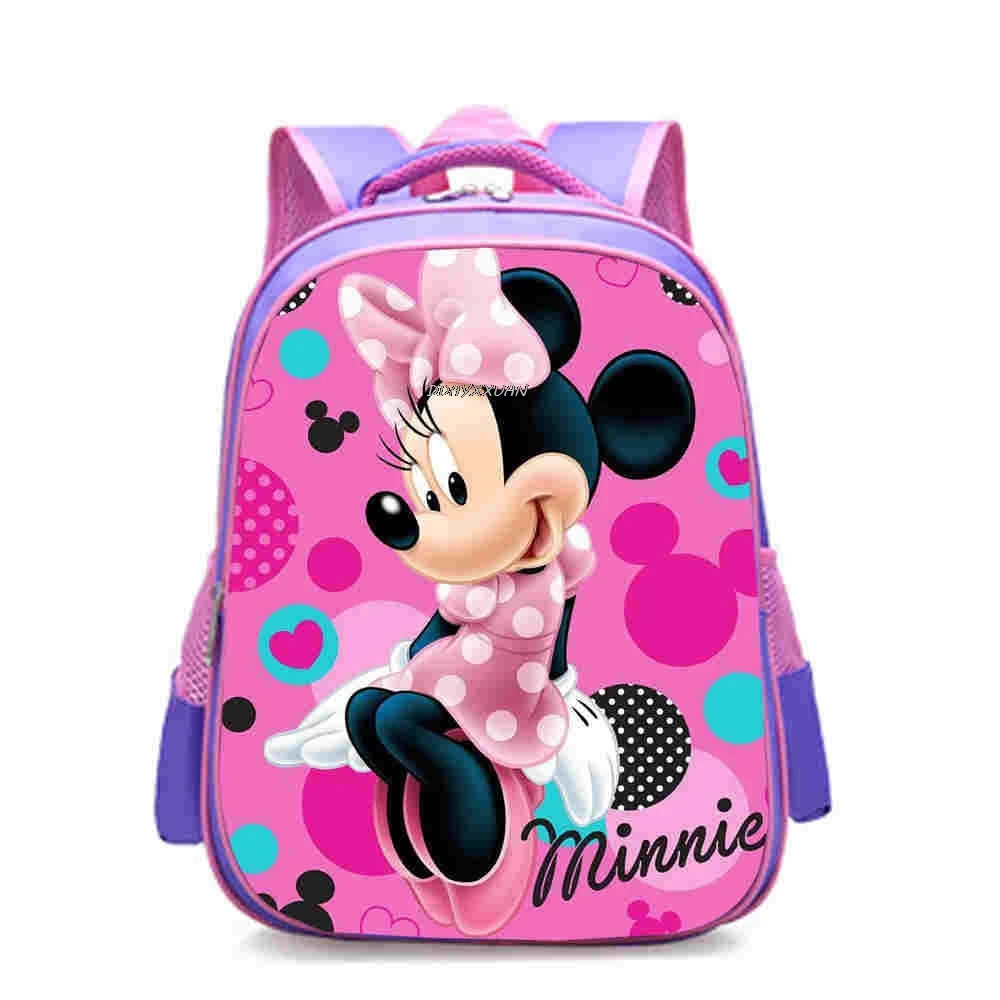 12 inch Mickey Minnie Mouse Kindergarten Backpack Children School Bag Toddler Bag for Fashion Kids School Bookbags Gift