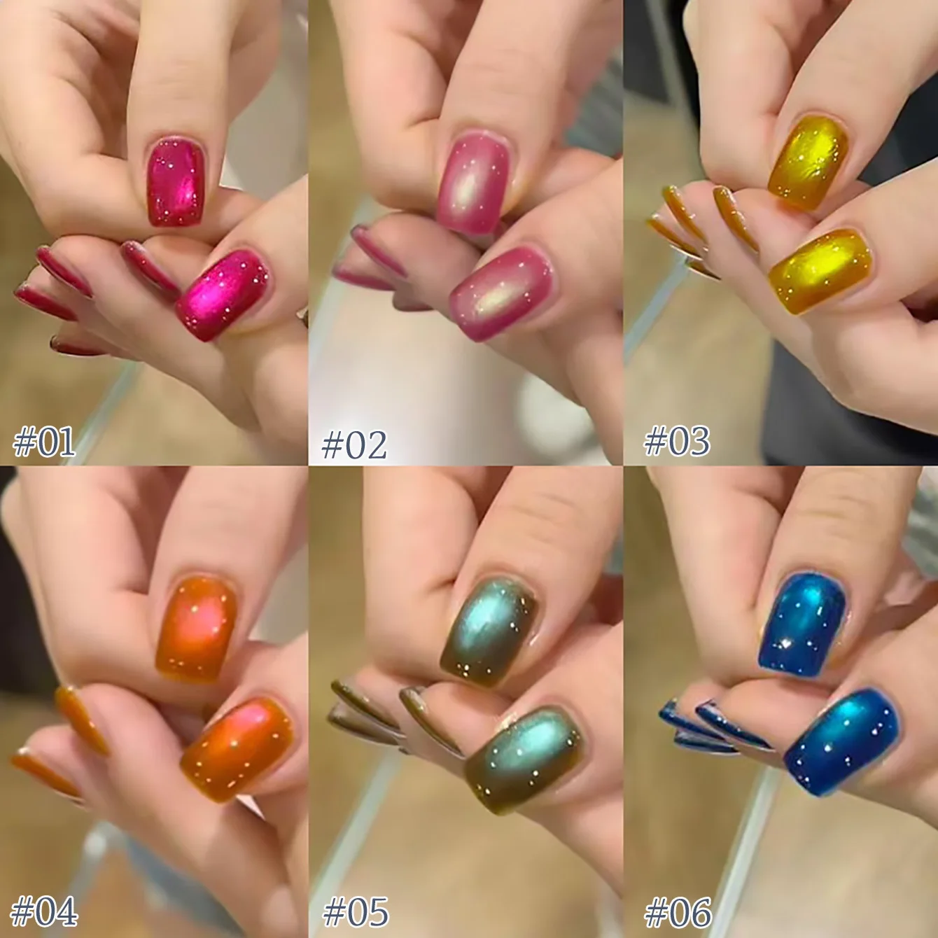 1 unidad de Esmalte de Uñas en Gel TC Whitening Monster Power Girl Series Cat Eye, Nuevo y Popular, con Efecto de Fruta del Dragón, Azul y Amarillo, para Arte de Uñas