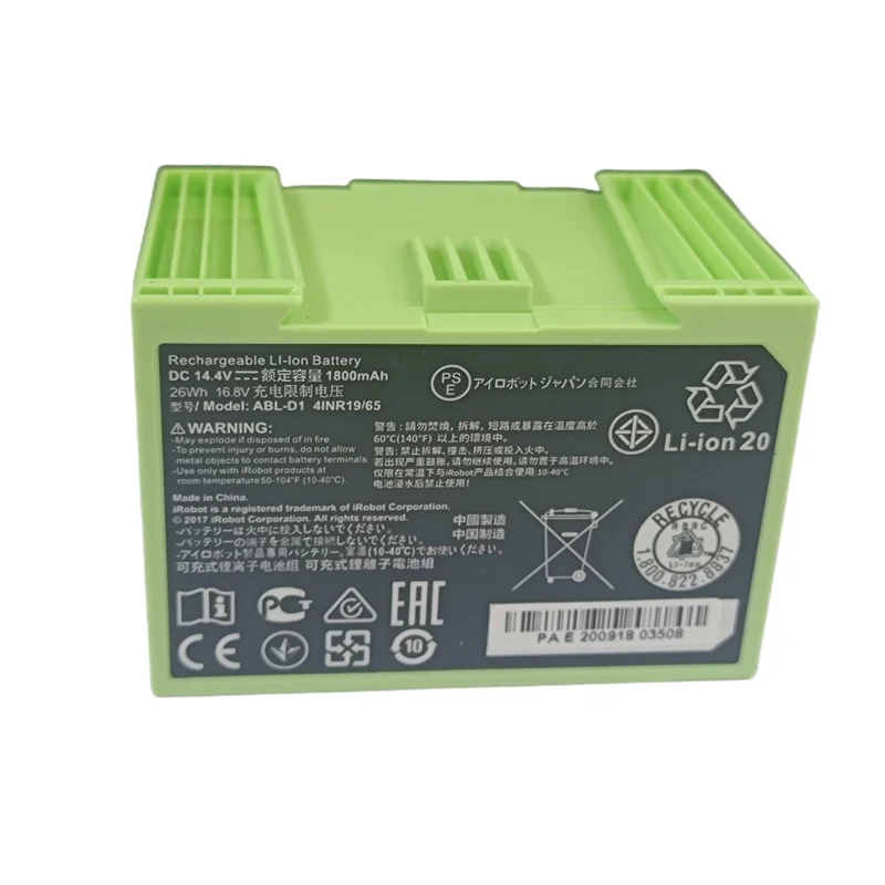 Brand New 16.8 Volt ABL-D1 i7 Battery Applicable iRobot Roomba e6 7550 e5 e5152 e5154