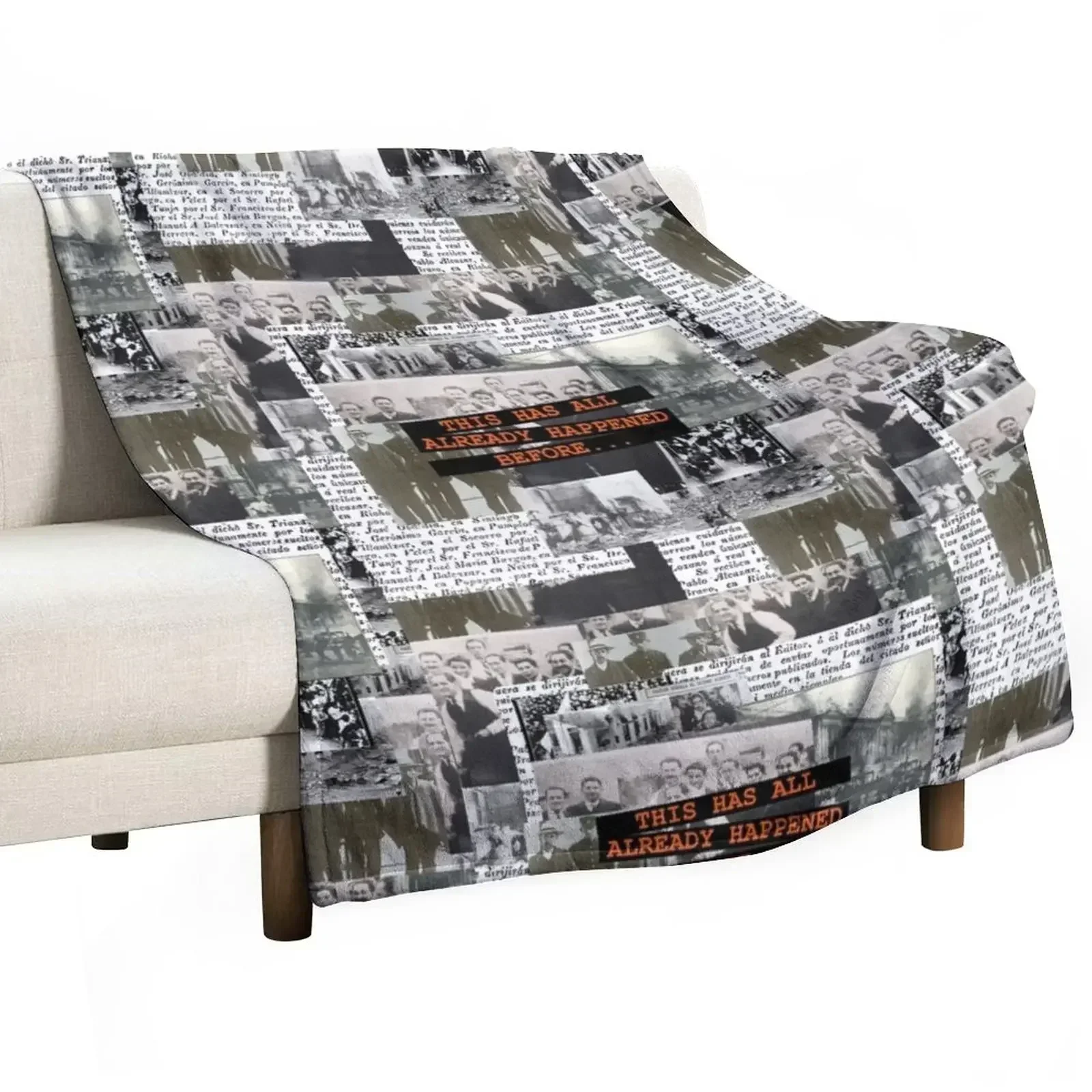 New the shape of the ruins (big) Throw Blanket Giant Sofa Luxury Designer funny gift Hairy Flannel Furrys Blankets