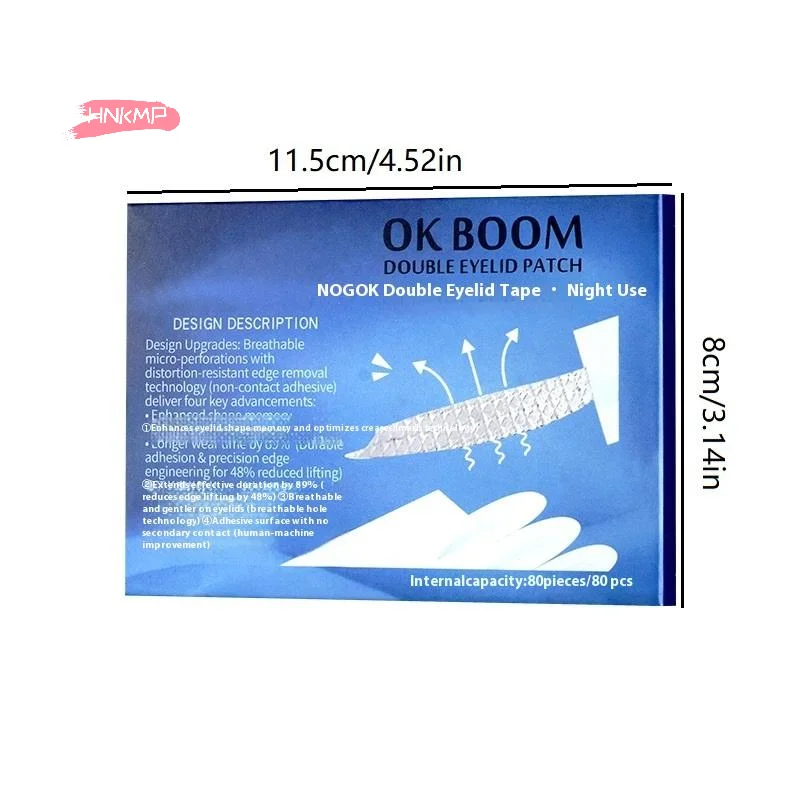 40/80 قطعة من ملصقات جفن مزدوج غير مرئية لذاكرة النوم مقاومة للماء للعيون المقلدة - شكل ذاكرة للمظهر الطبيعي #6