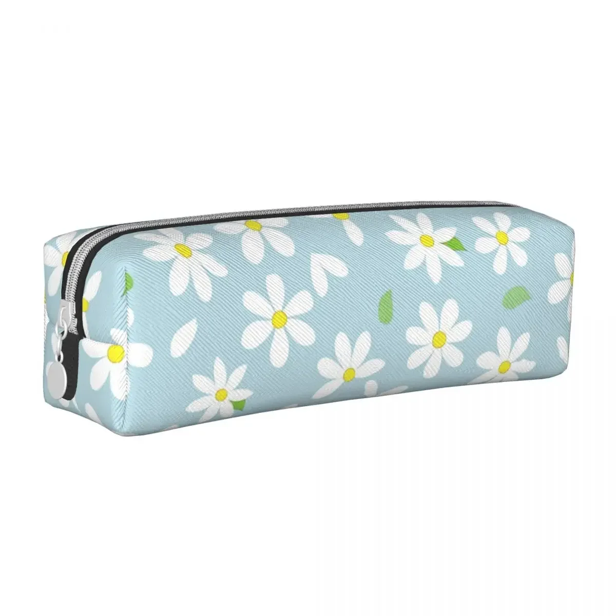 Cute Daisies Pencil Cases Flower Daisy Floral Pen Holder Bags Kids Big Capacity Office Cosmetic Pencilcases