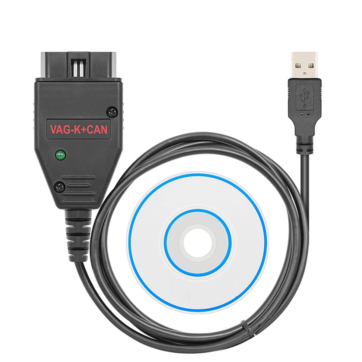 

OBD2 сканер K + CAN 1,4 с чипом, USB-кабель, диагностический инструмент для // для K-Line