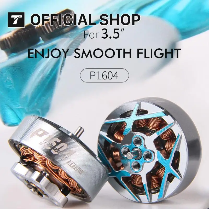 

T-MOTORHOBBY P1604 Kv2850 6S / Kv3800 4S 250g FPV 3.5" Brushless Motor for 3.5" Freestyle Sub 250G Drone