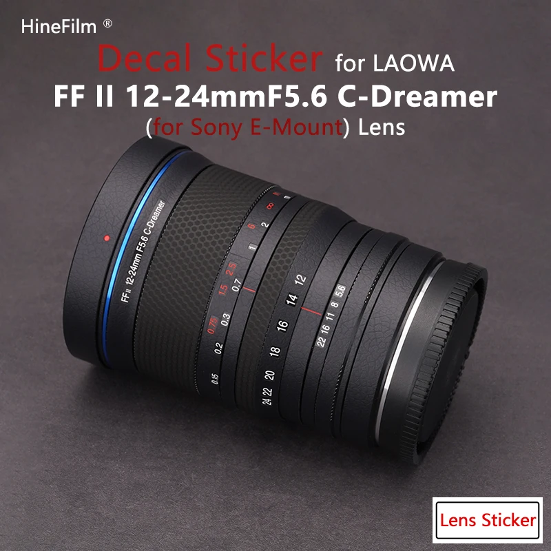 

LAOWA FFII 12-24 F5.6 Lens Decal Skins Wrap Film for LAOWA FF II 12-24mm F5.6 C-Dreamer Lens Protector Anti-scratch Cover Skins