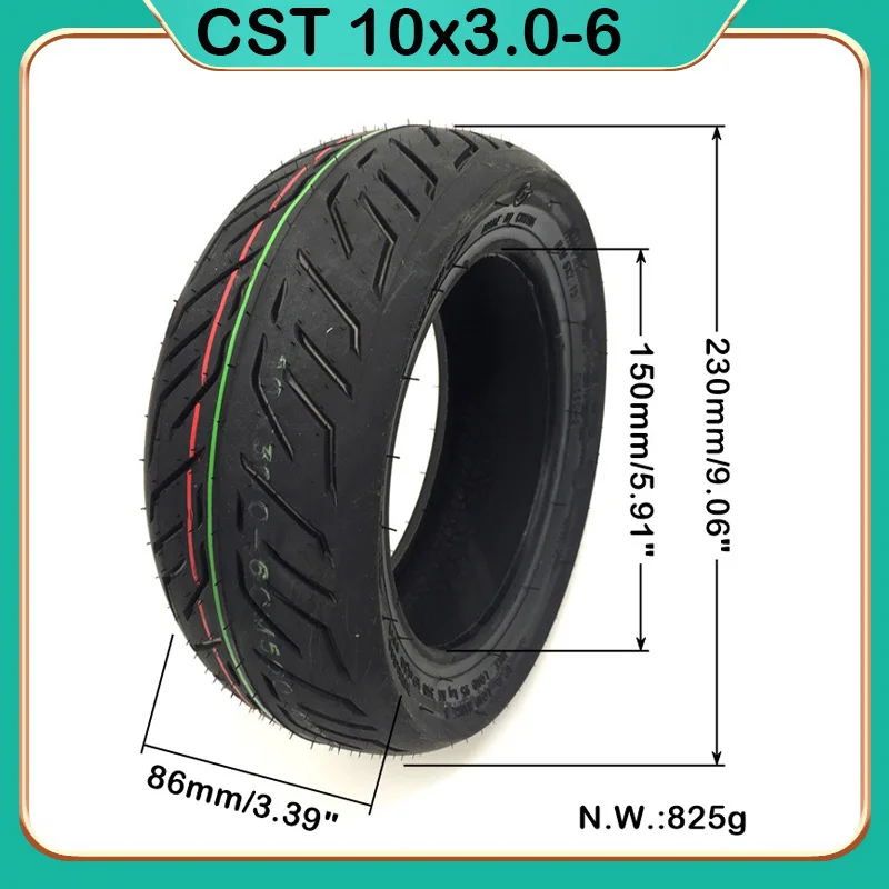 10x3.00-6 CST Tubeless Tire Electric Scooter for Kugoo M4 Pro Zero 11X Kaabo Wolf 10 Inch City-road Vacuum Tire 10x3 Inch Tyre