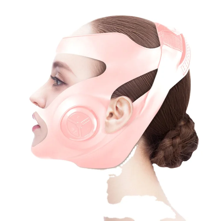 

New V-Shape Face Lifting Massager Face Lifting Belt Anti Aging Beauty Silicone Vibration Mask