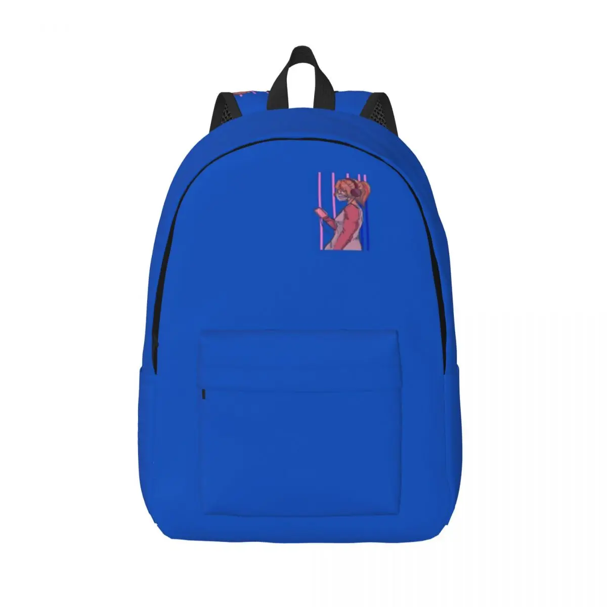 

Эстетический аниме, розовые, синие музыкальные наушники для девочек, простой и стильный рюкзак, холщовый рюкзак, женский рюкзак