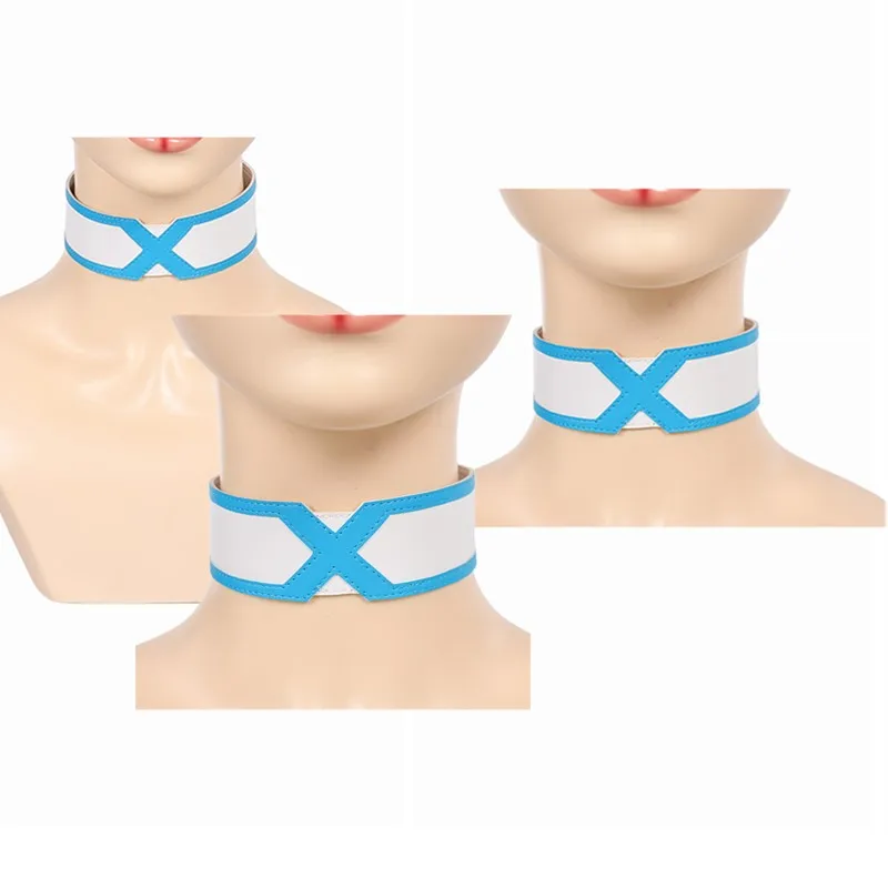 إيما تأثيري الصقيع قلادة الكرتون الملكة فانتازيا شريط حول ياقة الملابس الكبار النساء هالوين كرنفال زي الاكسسوارات برقبة الهدايا #1