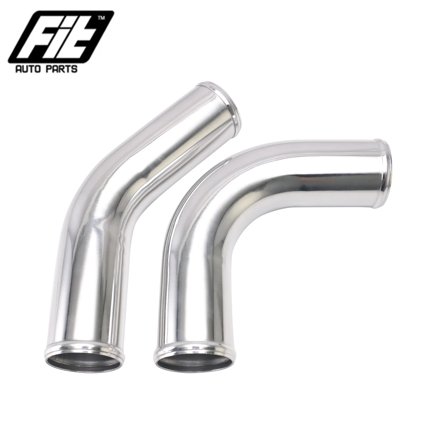 0/45/90 Degrees Aluminum Tube Air Universal 63 76mm Intake Joiners Tubing Intercooler Bend Elbow Pipe Length 300mm