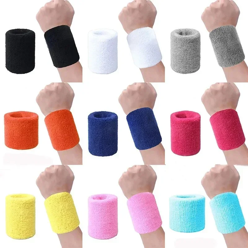 

1PC Sports Wristbands Tennis Sweat Bands Towel Wrist Guard for Basketball Volleyball Fitness Sweatbands Wrist Wrap Protector