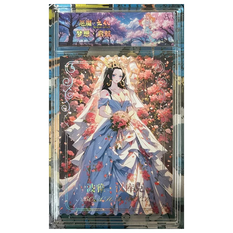 Anime ONE PIECE Rare Collectible Card Reiju Robin Uta Nami Ulti Yamato Hancock Vivi Kozuki Hiyori Toys for boys Birthday Present