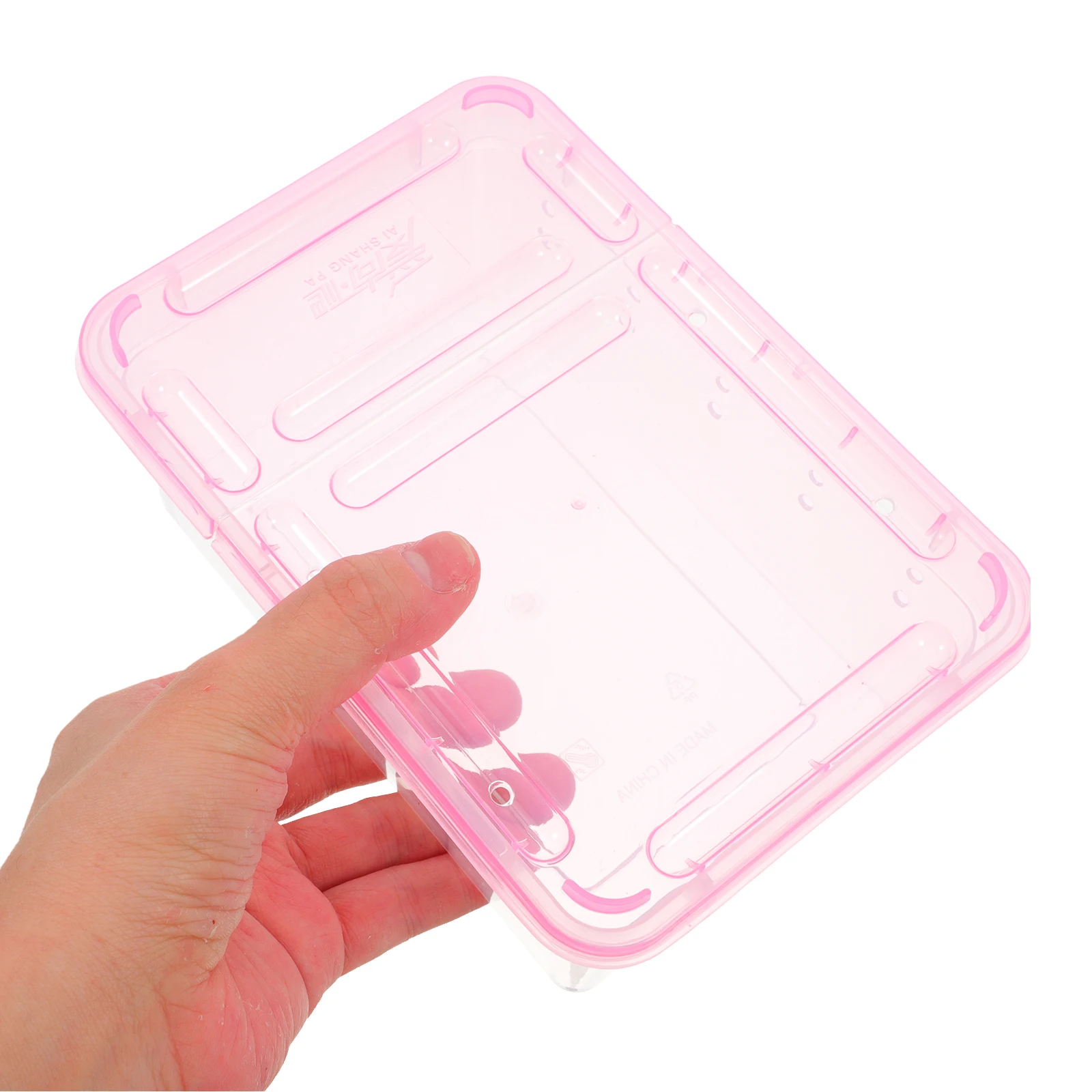

2pcs Feeding Box Portable Transparent Reptile Cage Breathable Plastic Terrarium For Lizards Geckos Snails Tortoise