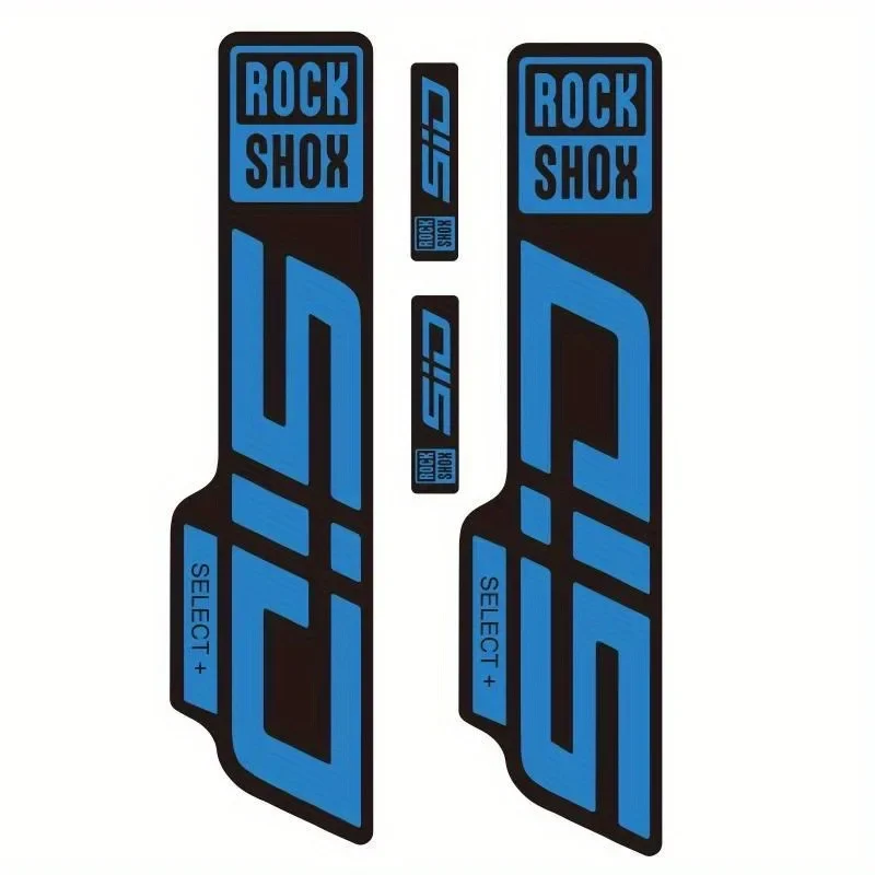 4Pcs ROCKSHOX SID SELECT Fork Sticker Clear Vinyl Blue Orange MTB Front Shock Decal Paint Protection For Mountain Bike Decor