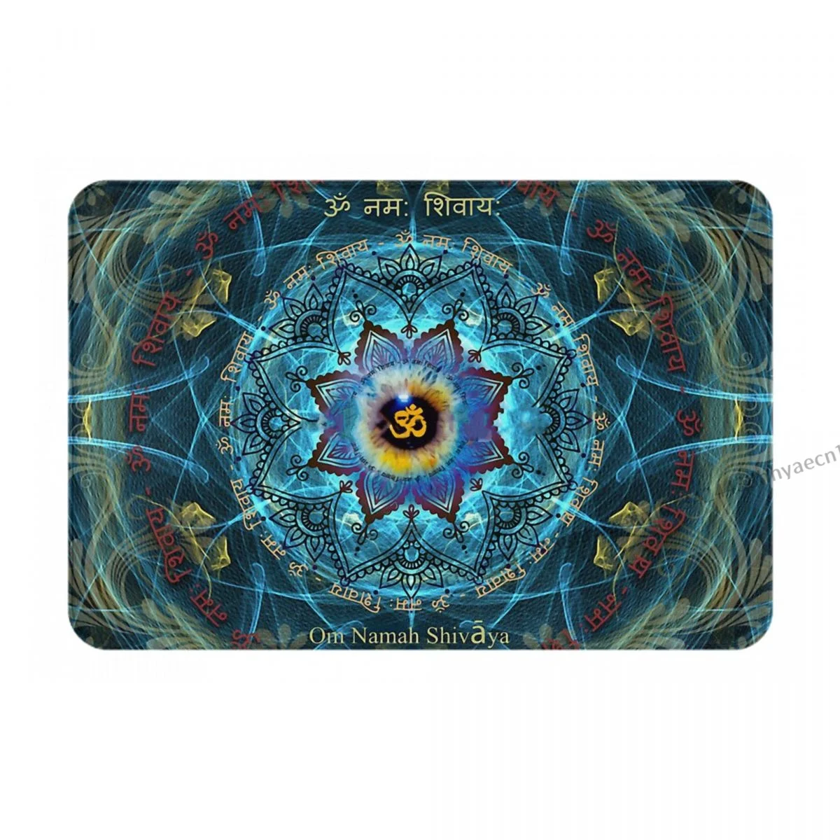 Anti-Slip Doormat Kitchen Mat Om Namah Shivaya Floor Carpet Welcome Rug Bedroom Decorative