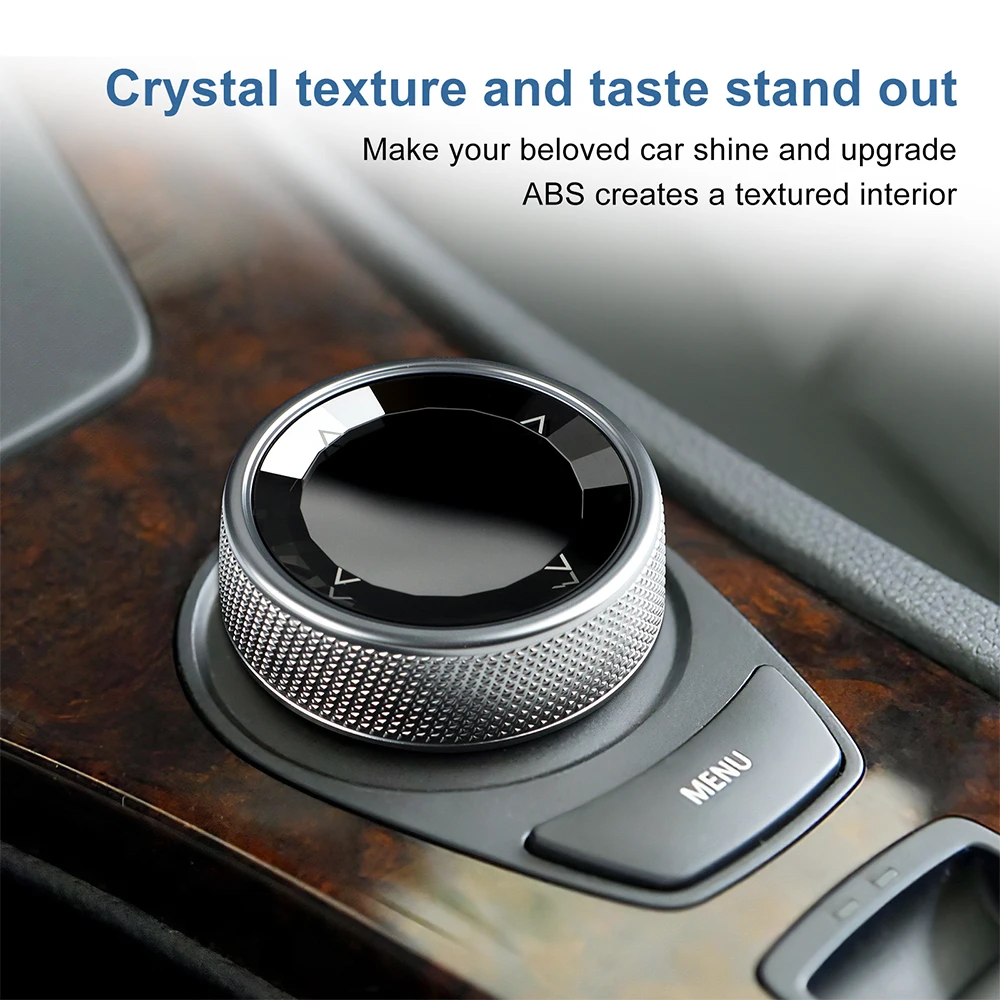 IDrive Multimedia Button Knob Cover For BMW E90 E91 E92 E93 E70 E71 E82 E81 E87 Central Trim Knob Sticker Accessories E Chassis