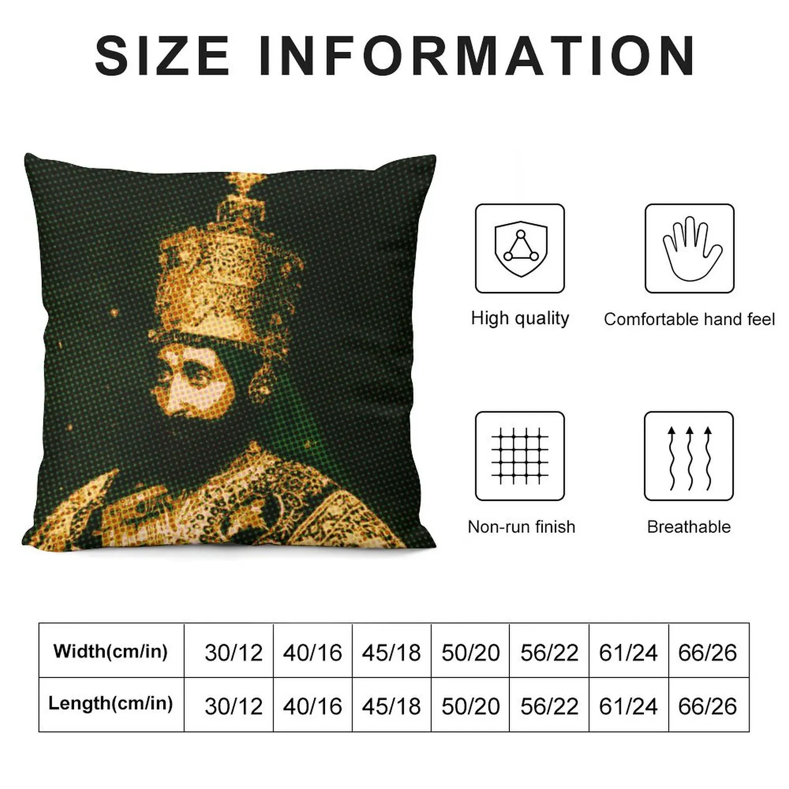 haile selassie Throw Pillow Embroidered Cushion Cover ornamental pillows for living room pillow